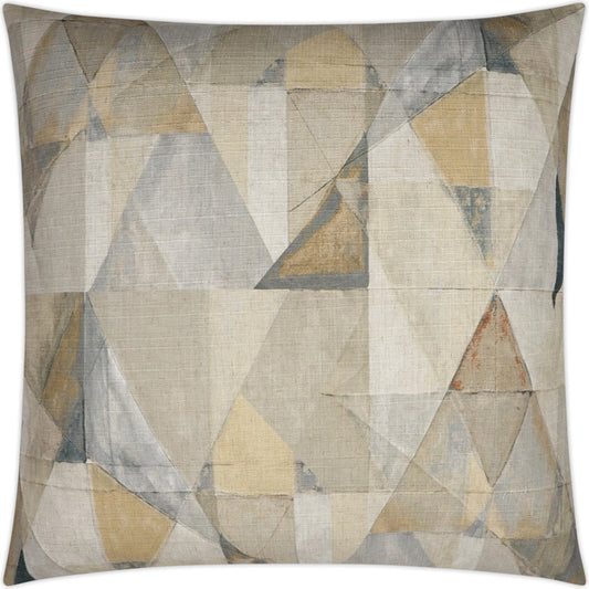 Trent Throw Pillow by DV Kap Home in fawn. Made from 95% polyester, 5% linen in a modern style.