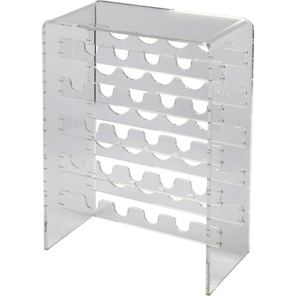 Crystal Clear Acrylic Wine Rack by Butler Specialty Company in clear and clear acrylic. Made from acrylic clear 13, 8 mm in a modern style.