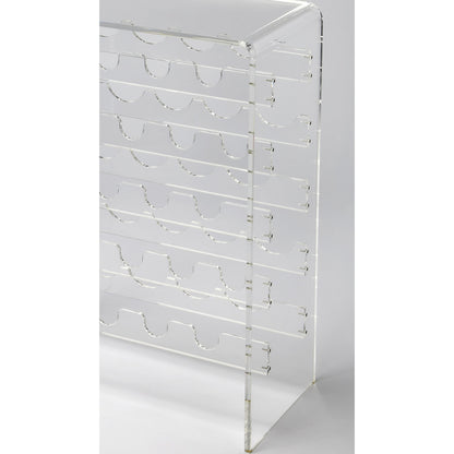 Crystal Clear Acrylic Wine Rack by Butler Specialty Company in clear and clear acrylic. Made from acrylic clear 13, 8 mm in a modern style.