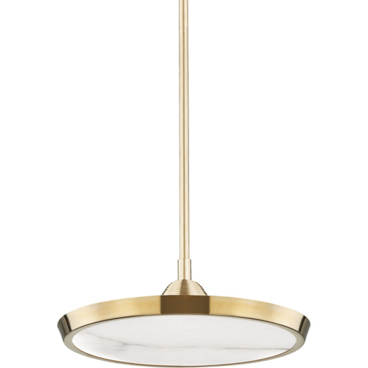 Draper Pendant by Hudson Valley. Made from brass in a modern style.