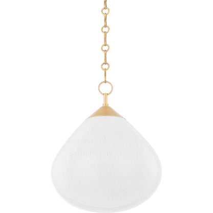 Semilla Pendant by Corbett in vintage brass. Made from brass in a modern style.