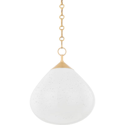 Semilla Pendant by Corbett in vintage brass. Made from brass in a modern style.