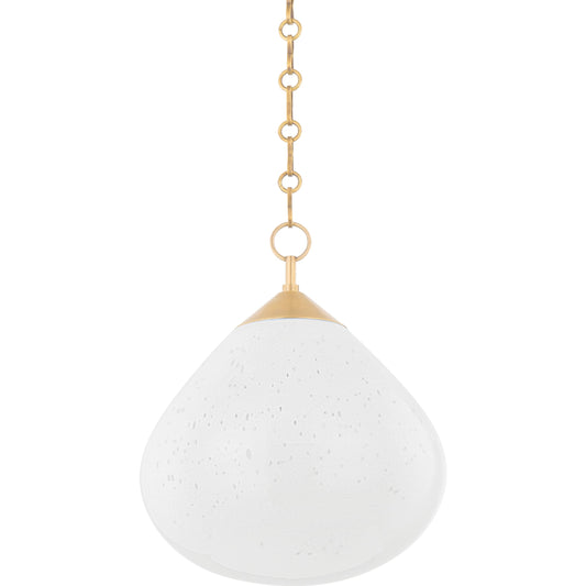 Semilla Pendant by Corbett in vintage brass. Made from brass in a modern style.