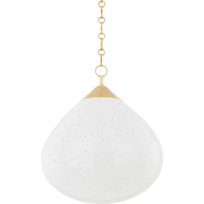 Semilla Pendant by Corbett in vintage brass. Made from brass in a modern style.