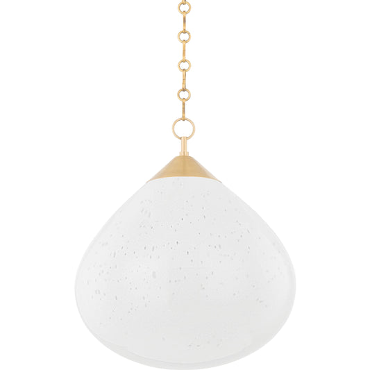 Semilla Pendant by Corbett in vintage brass. Made from brass in a modern style.