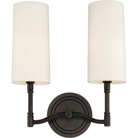 Dillon Wall Sconce by Hudson Valley. Made from brass in a transitional style.
