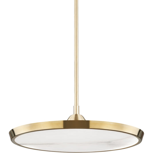 Draper Pendant by Hudson Valley. Made from brass in a modern style.