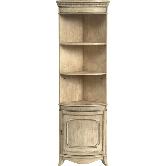 Dowling Corner Cabinet by Butler Specialty Company in beige and antique beige. Made from poplar solids, mdf, cherry veneer in a cottage & farmhouse style.