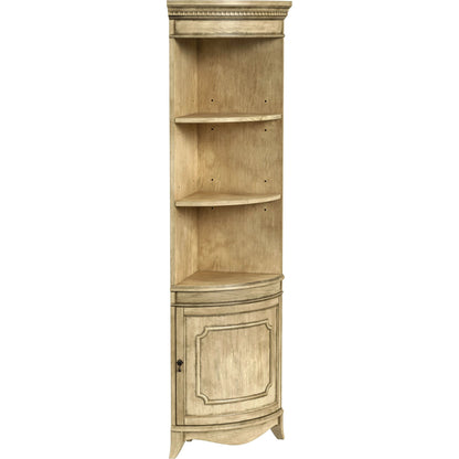 Dowling Corner Cabinet by Butler Specialty Company in beige and antique beige. Made from poplar solids, mdf, cherry veneer in a cottage & farmhouse style.