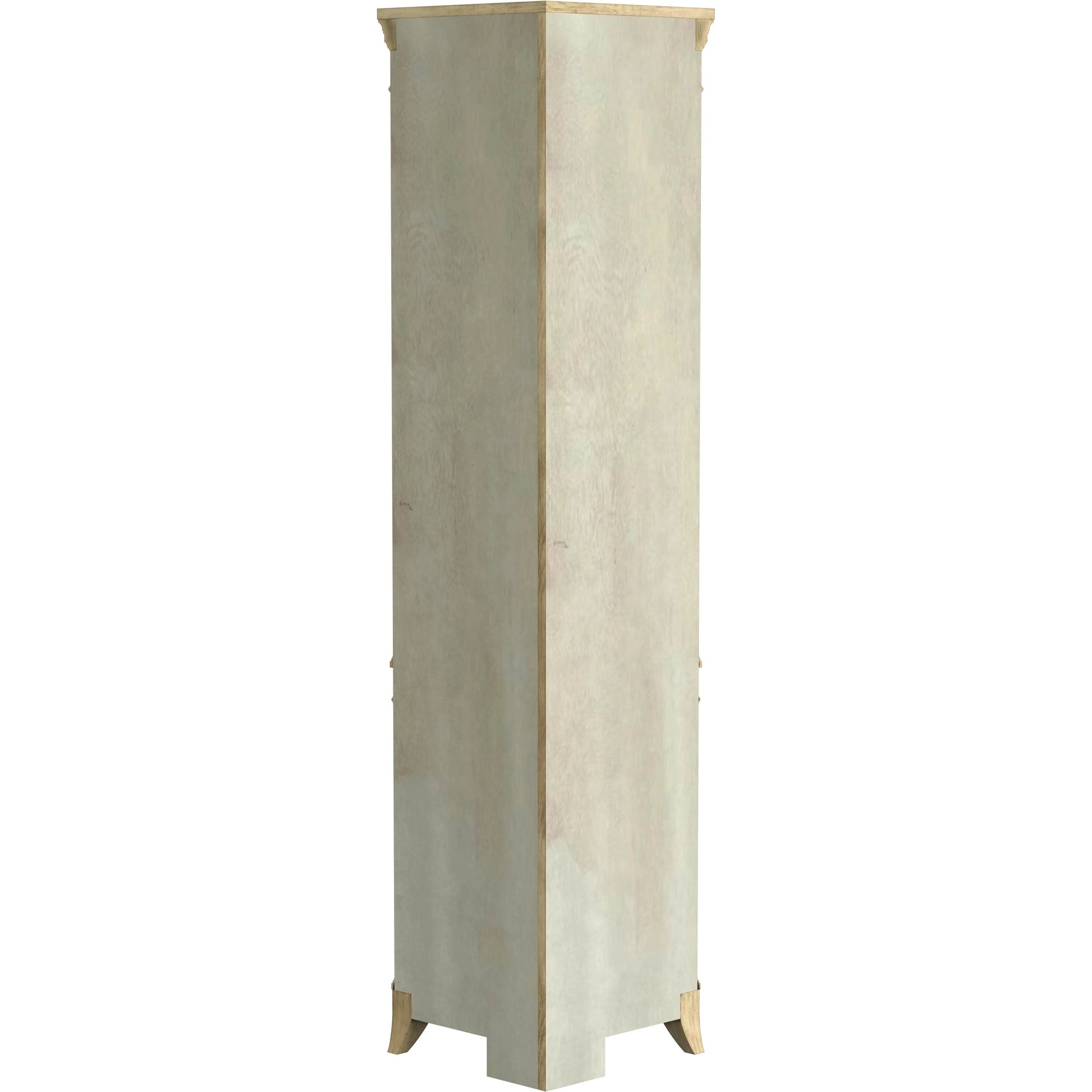 Dowling Corner Cabinet by Butler Specialty Company in beige and antique beige. Made from poplar solids, mdf, cherry veneer in a cottage & farmhouse style.