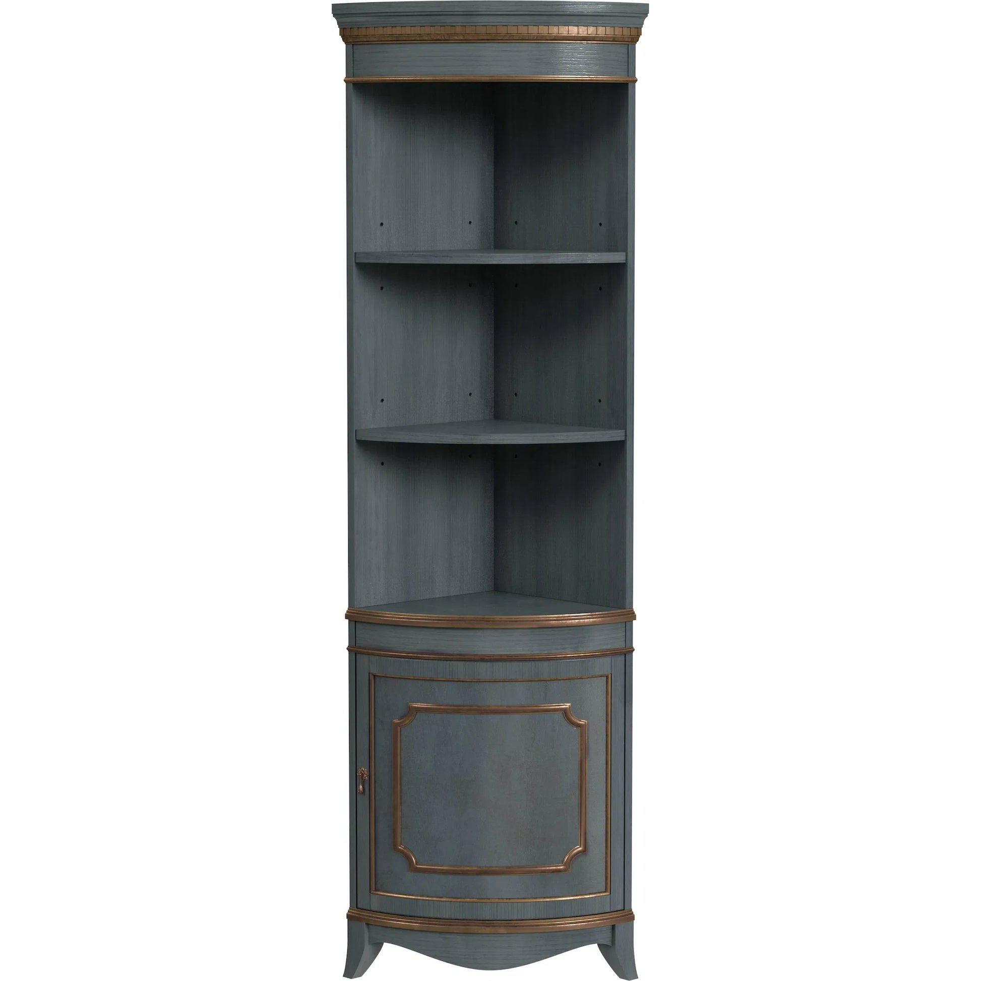Dowling Corner Cabinet by Butler Specialty Company. Made from poplar wood, mdf, cherry veneer in a unique style.
