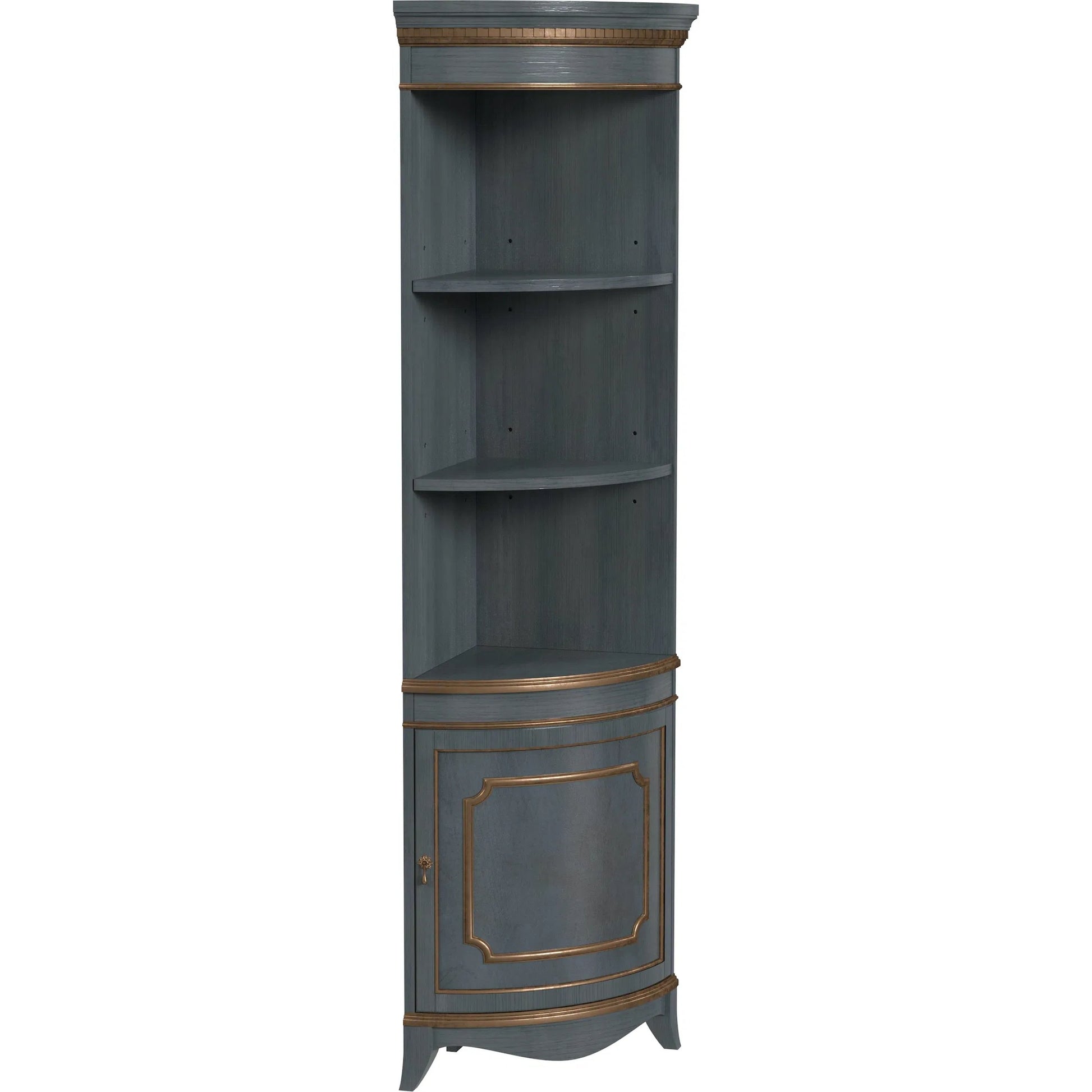 Dowling Corner Cabinet by Butler Specialty Company. Made from poplar wood, mdf, cherry veneer in a unique style.