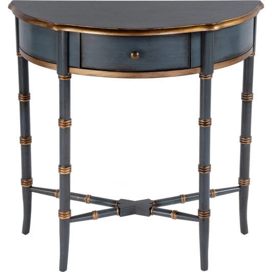 Skilling Demilune Console Table by Butler Specialty Company. Made from rubberwood, mdf, cherry veneer in a unique style.