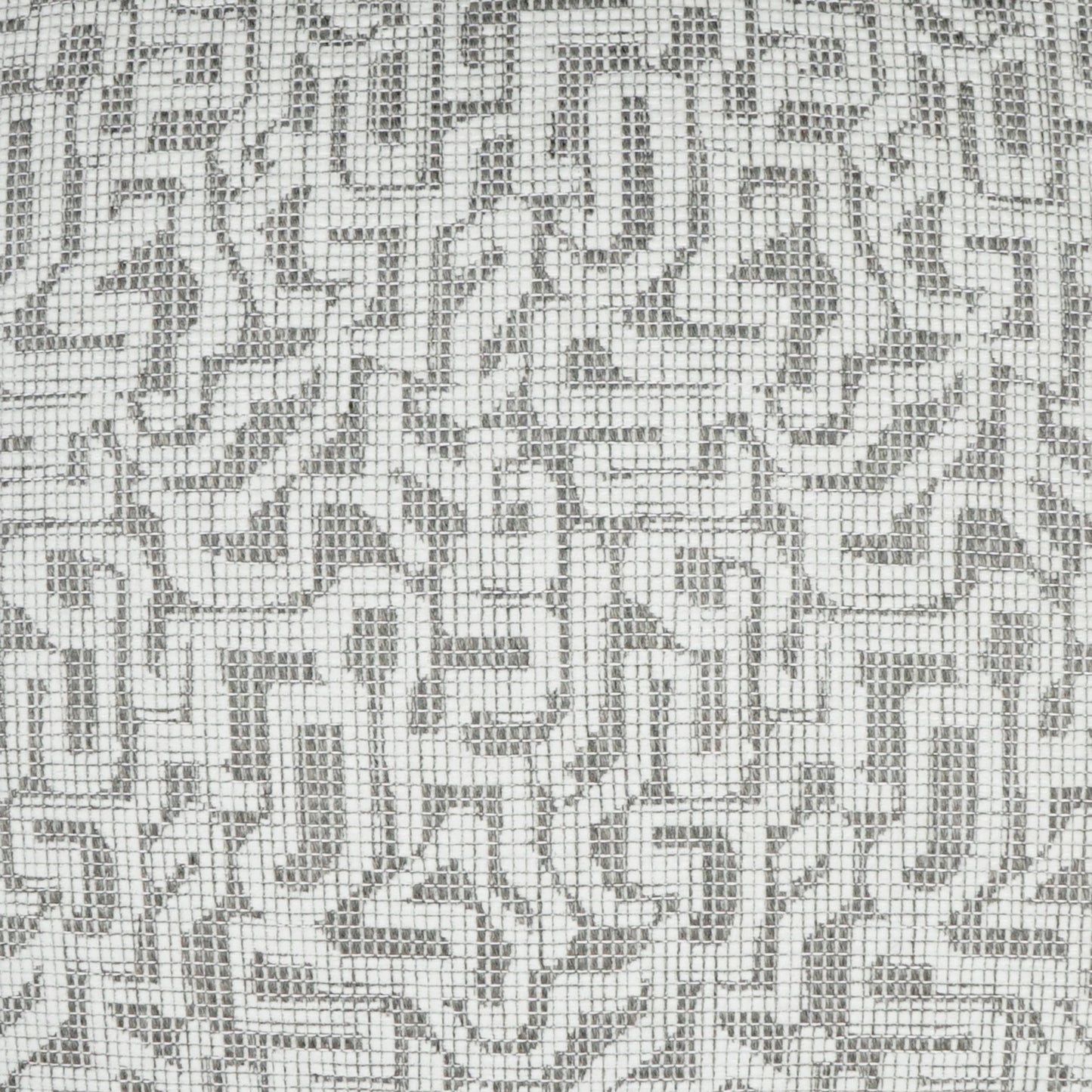 002 SI-2027494 | Closeup | Barkley Pillow by DV Kap Home in white, tan/taupe. Made from 39% polyester, 25% viscose, 15% acetate, 15% cotton, 6% linen in a modern style.