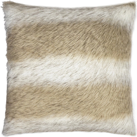 Savage Throw Pillow by DV Kap Home in tan/taupe. Made from 100% polyester in a modern style.