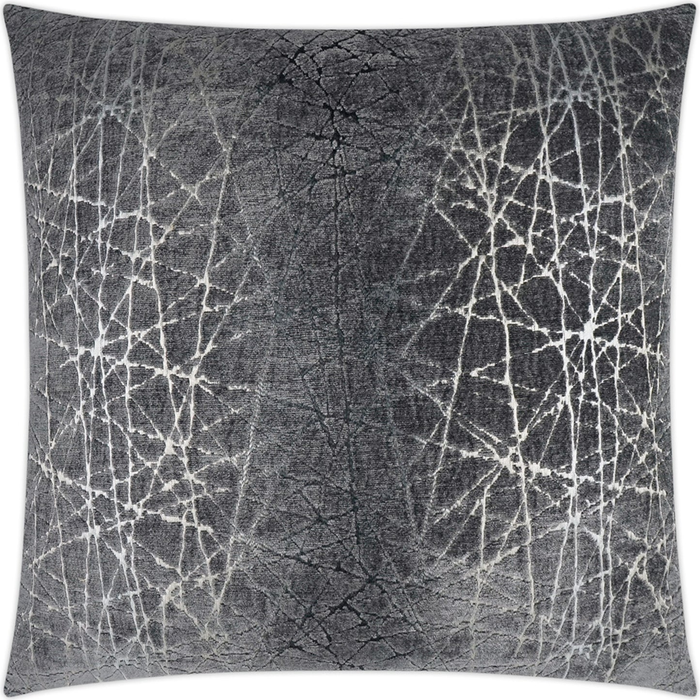 001 SI-2028522 | Additional Silo | Questa Throw Pillow by DV Kap Home in caviar. Made from 51% viscose, 38% polyester, 11% cotton in a modern style.