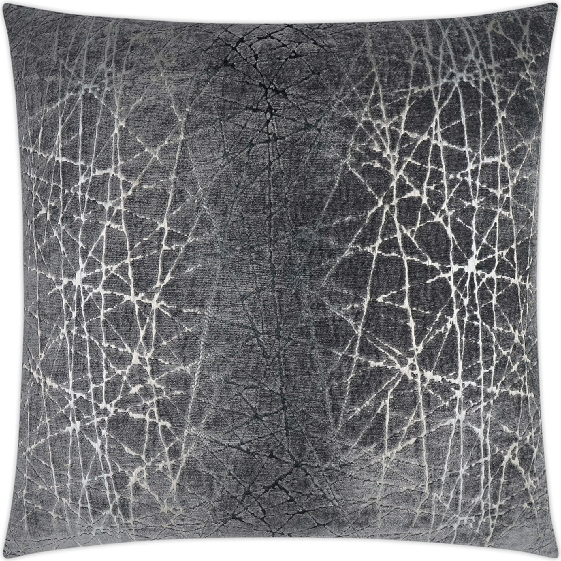 Questa Throw Pillow by DV Kap Home in caviar. Made from 51% viscose, 38% polyester, 11% cotton in a modern style.