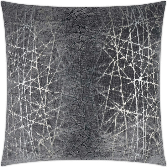 001 SI-2028522 | Additional Silo | Questa Throw Pillow by DV Kap Home in caviar. Made from 51% viscose, 38% polyester, 11% cotton in a modern style.