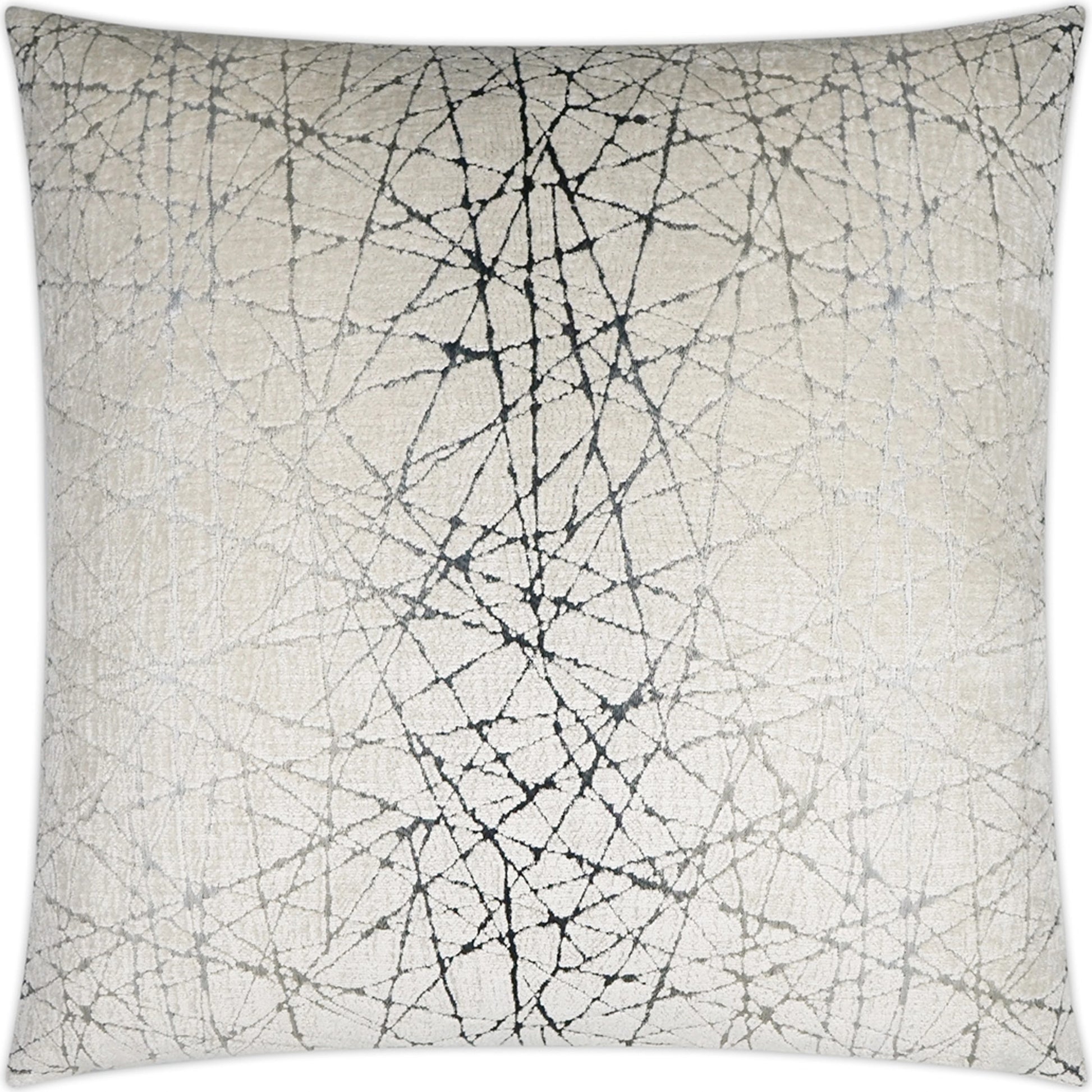 Questa Throw Pillow by DV Kap Home in caviar. Made from 51% viscose, 38% polyester, 11% cotton in a modern style.