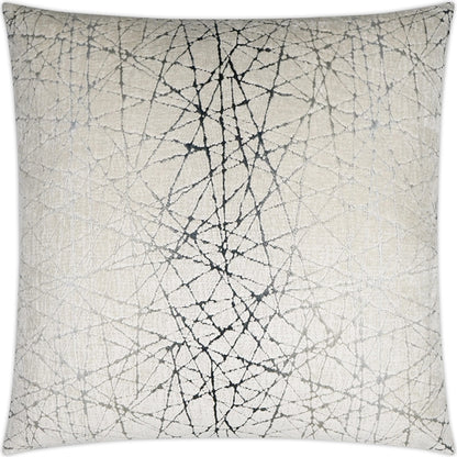 Questa Throw Pillow by DV Kap Home in caviar. Made from 51% viscose, 38% polyester, 11% cotton in a modern style.