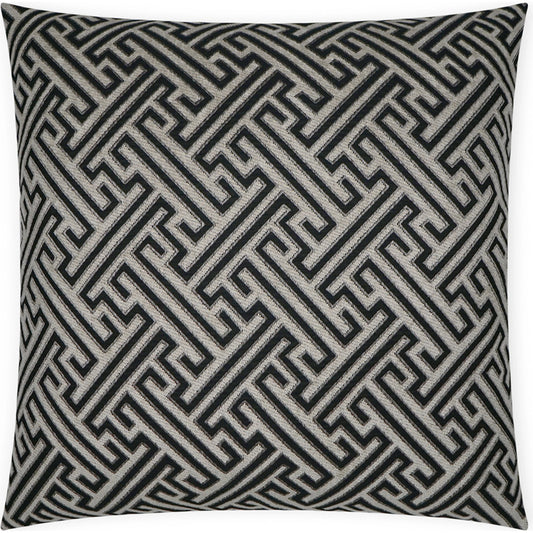 Parthenon Throw Pillow by DV Kap Home in black, grey. Made from 60% polyester, 40% rayon in a modern style.