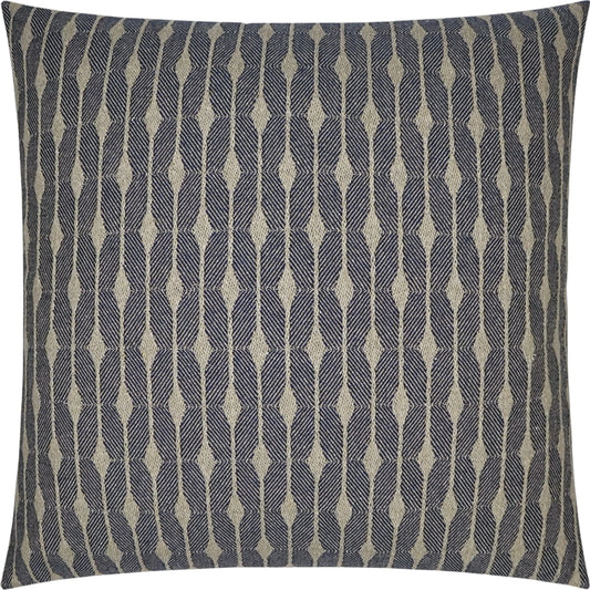 Hugo Pillow by DV Kap Home in navy. Made from 60% post industrial cotton, 40% post industrial polyester in a modern style.
