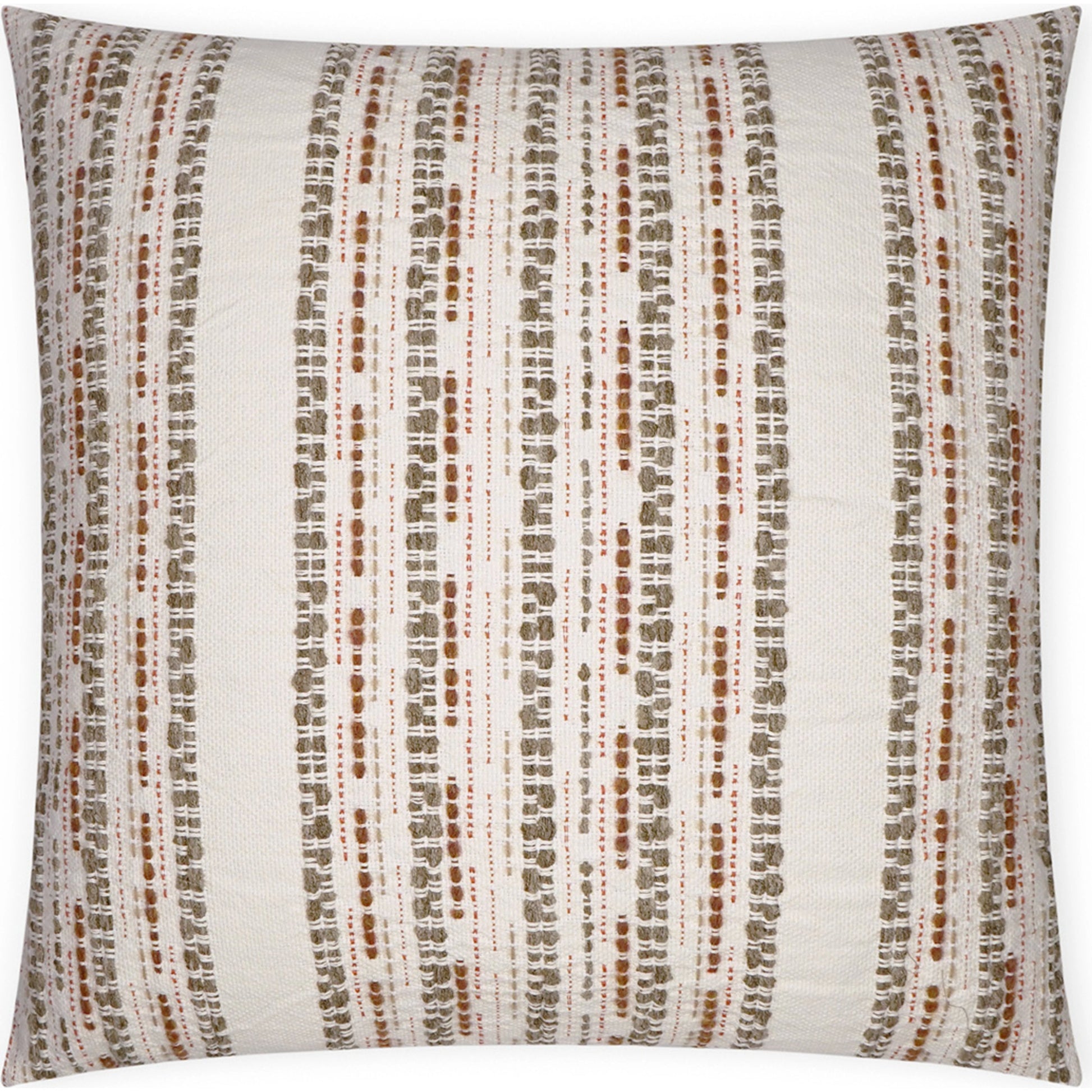 Kyra Pillow by DV Kap Home. Made from 44% post industrial cotton, 30% post industrial polyester, 20% polyester, 5% wool, 1% linen in a modern style.