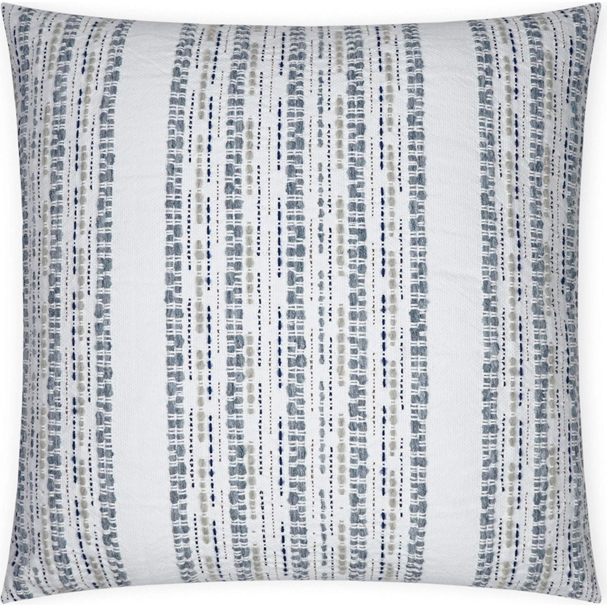 Kyra Pillow by DV Kap Home. Made from 44% post industrial cotton, 30% post industrial polyester, 20% polyester, 5% wool, 1% linen in a modern style.