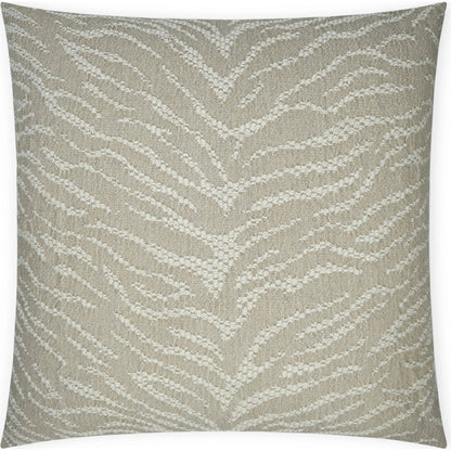 Zookie Throw Pillow by DV Kap Home in tan/taupe. Made from 41% post industrial cotton, 27% post industrial polyester, 16% nylon, 16% wool in a modern style.