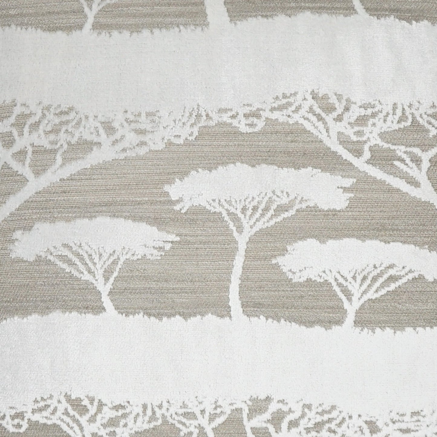002 SI-2028530 | Closeup | Raintree Throw Pillow by DV Kap Home in ivory, tan/taupe. Made from 50% viscose, 30% polyester, 19% acrylic, 1% linen in a modern style.