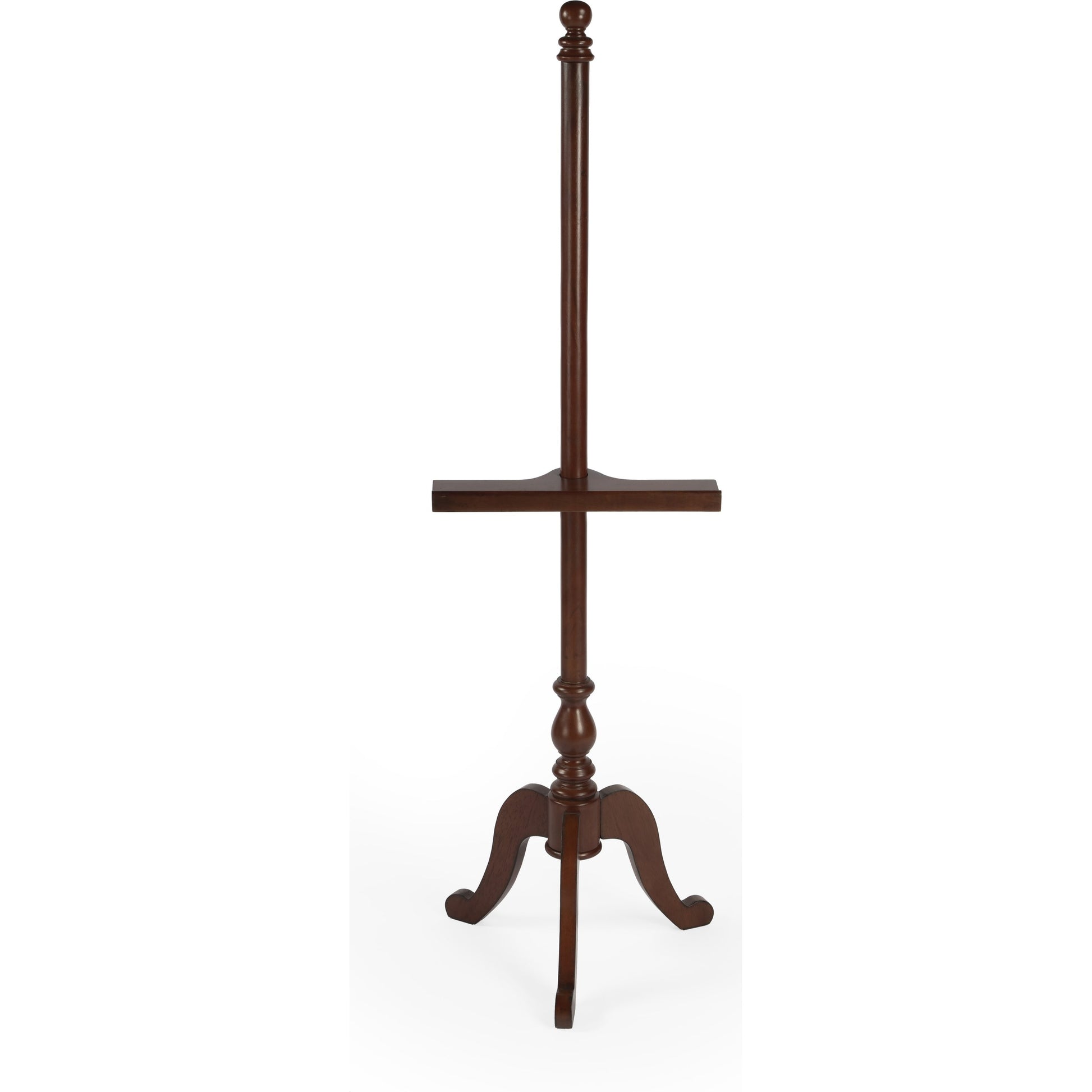 Paddington Plantation Cherry Easel by Butler Specialty Company in dark brown and plantation cherry. Made from rubberwood, poplar hardwood solids in a traditional style.