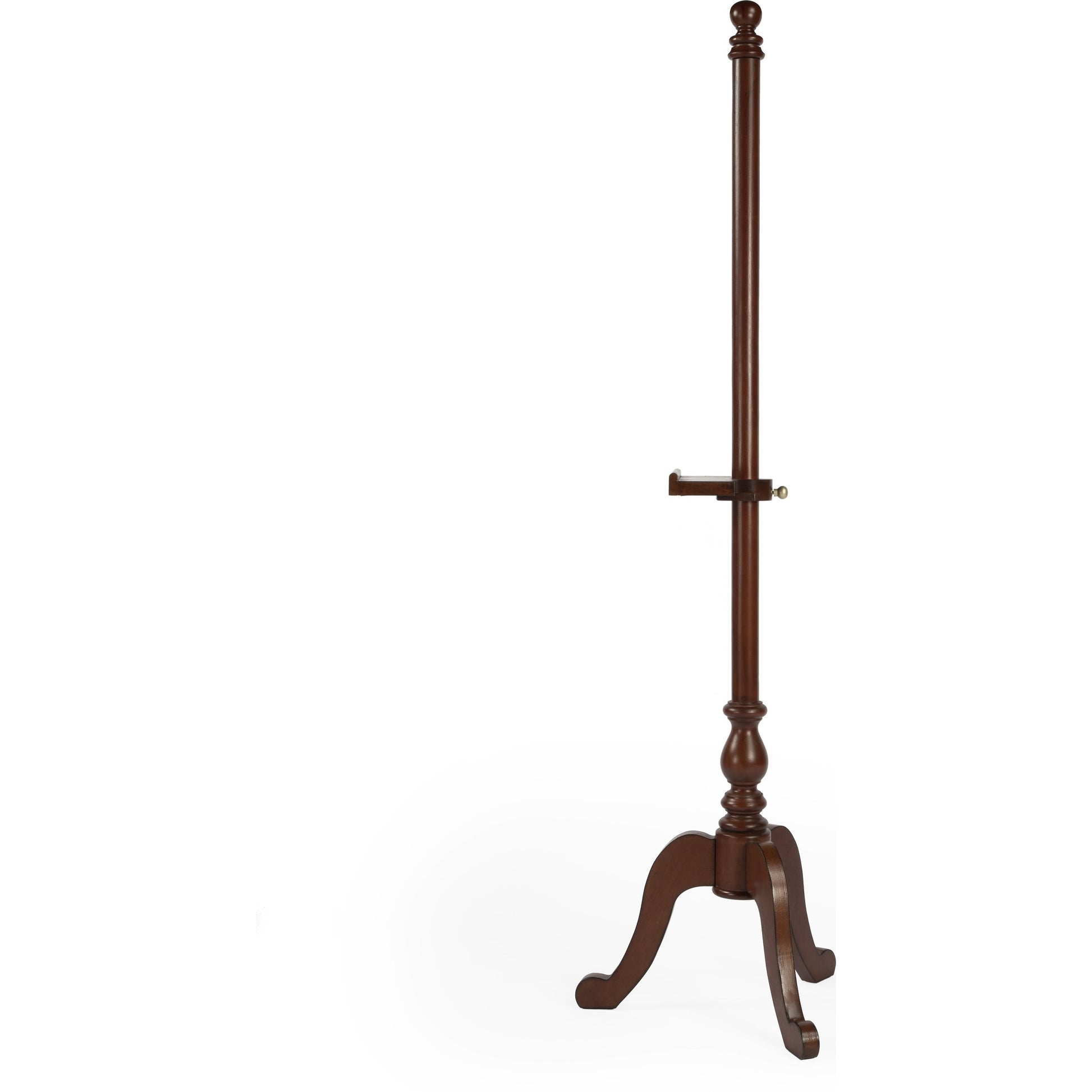 Paddington Plantation Cherry Easel by Butler Specialty Company in dark brown and plantation cherry. Made from rubberwood, poplar hardwood solids in a traditional style.