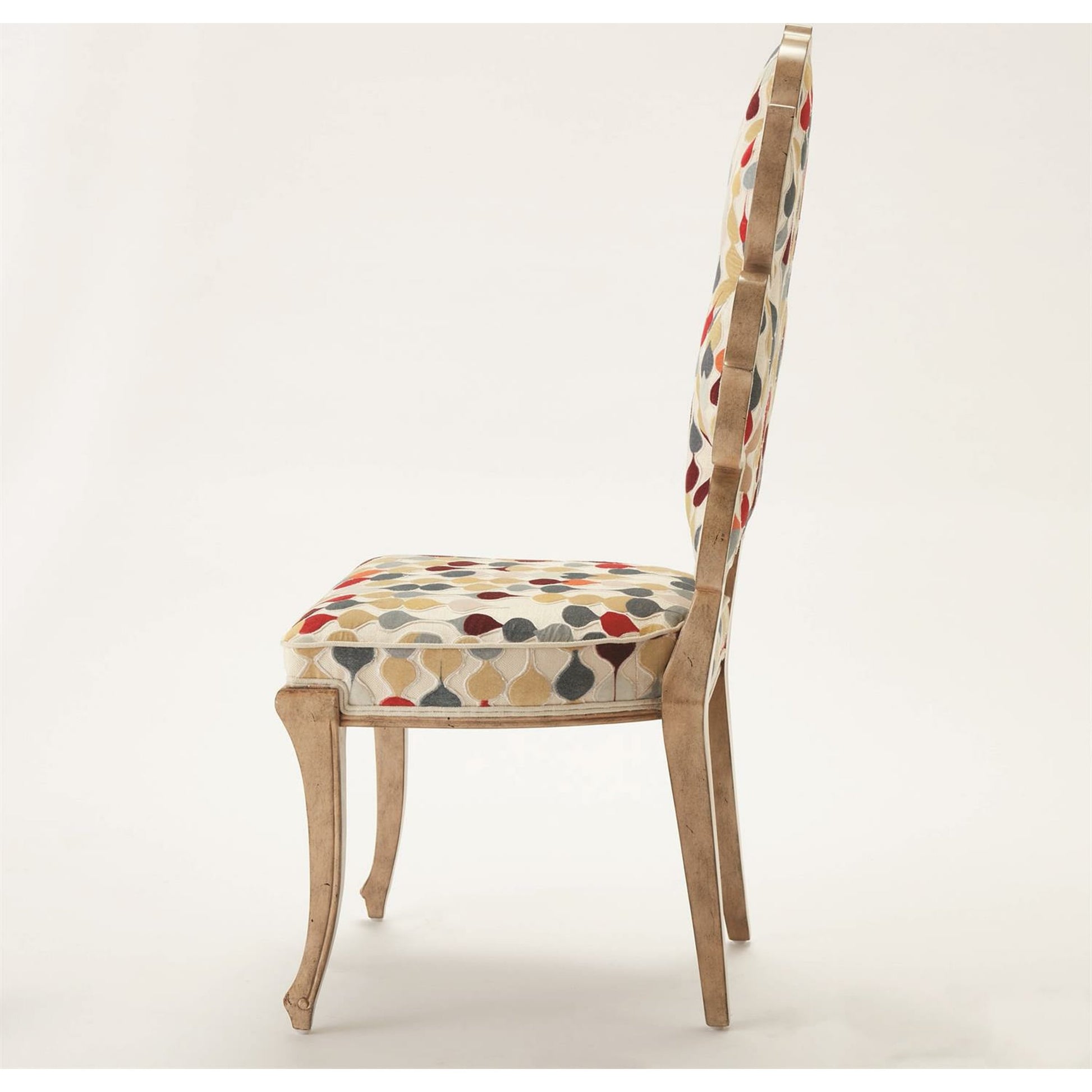 Wiggle Dining Chair by Global Views. Made from rubberwood in a cottage & farmhouse style.