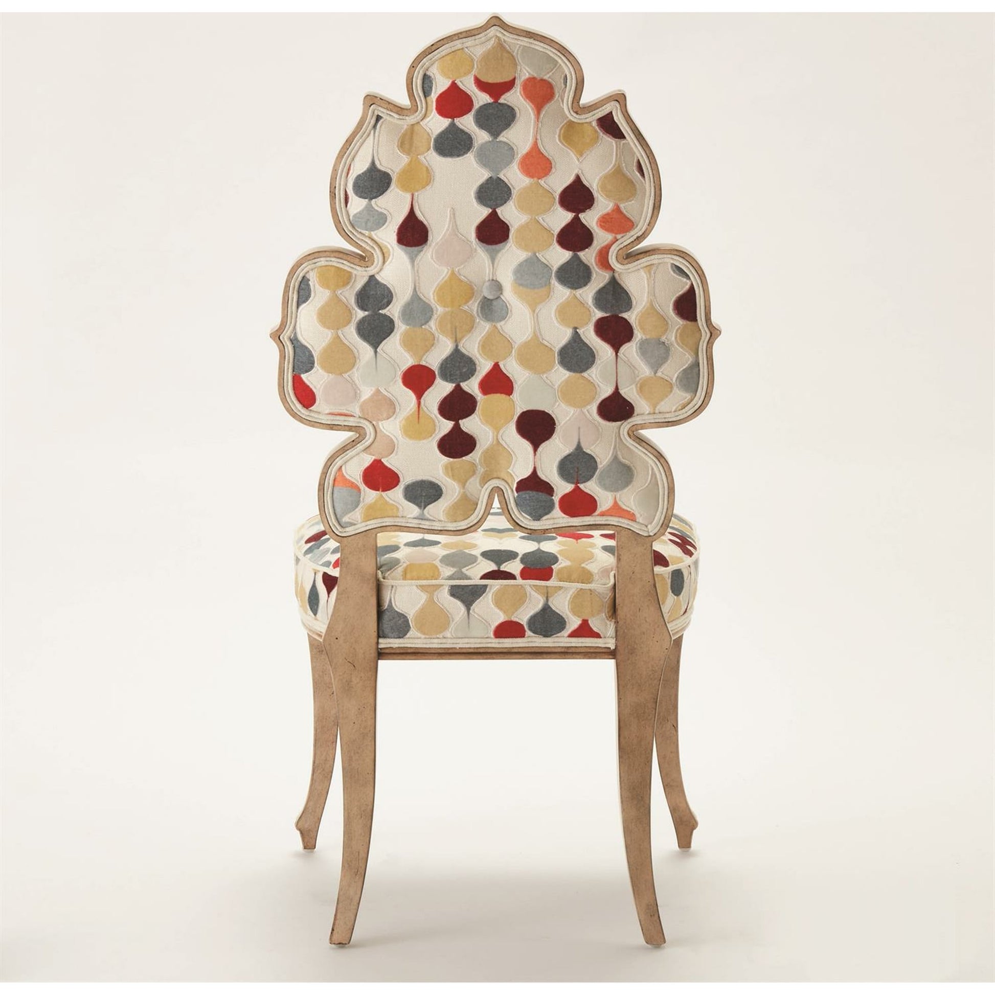 Wiggle Dining Chair by Global Views. Made from rubberwood in a cottage & farmhouse style.