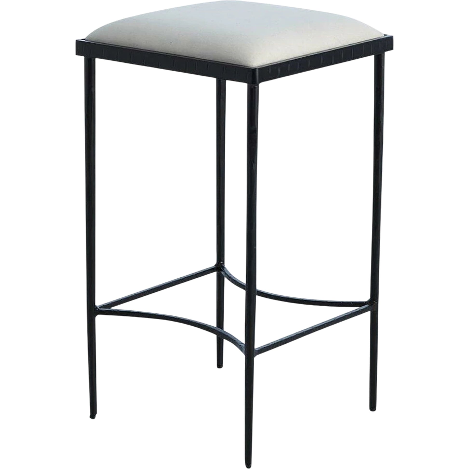 Hammered Bar Stool by Global Views. Made from iron in a modern style.
