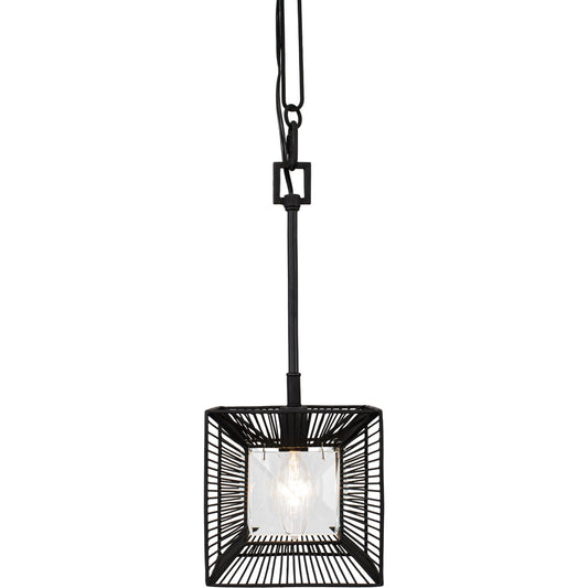 Arcade Mini Pendant by Varaluz in carbon black. Made from unique in a modern style.