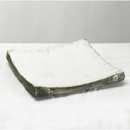 Decorative Dish by Zentique in distressed white and ceramic. Made from ceramic in a eclectic & global style.