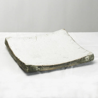Decorative Dish by Zentique in distressed white and ceramic. Made from ceramic in a eclectic & global style.