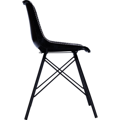 Inland Side Chair by Butler Specialty Company. Made from leather, iron in a traditional style.