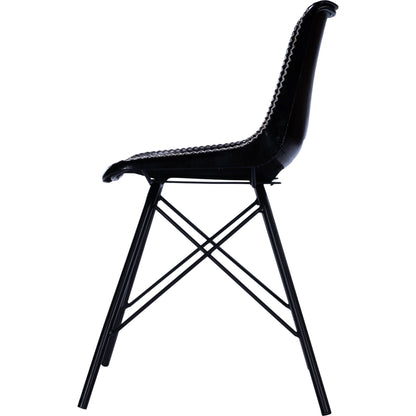 Inland Side Chair by Butler Specialty Company. Made from leather, iron in a traditional style.