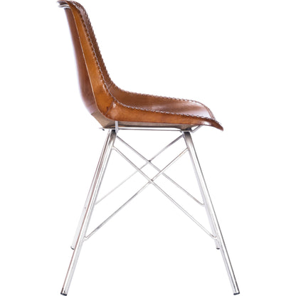 Inland Side Chair by Butler Specialty Company. Made from leather, iron in a traditional style.