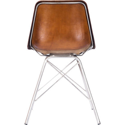Inland Side Chair by Butler Specialty Company. Made from leather, iron in a traditional style.