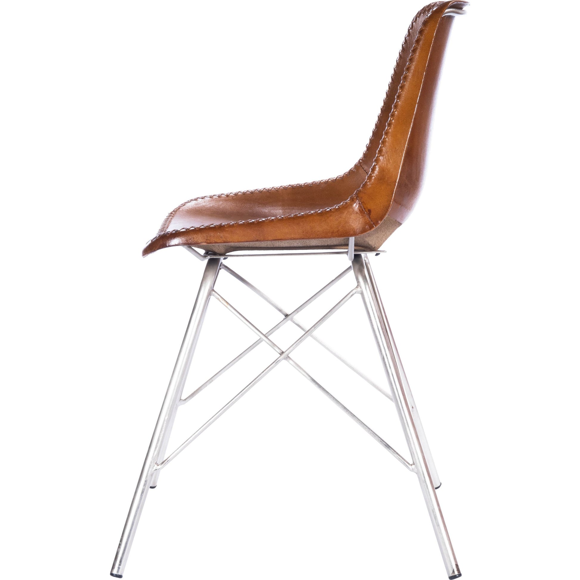 Inland Side Chair by Butler Specialty Company. Made from leather, iron in a traditional style.