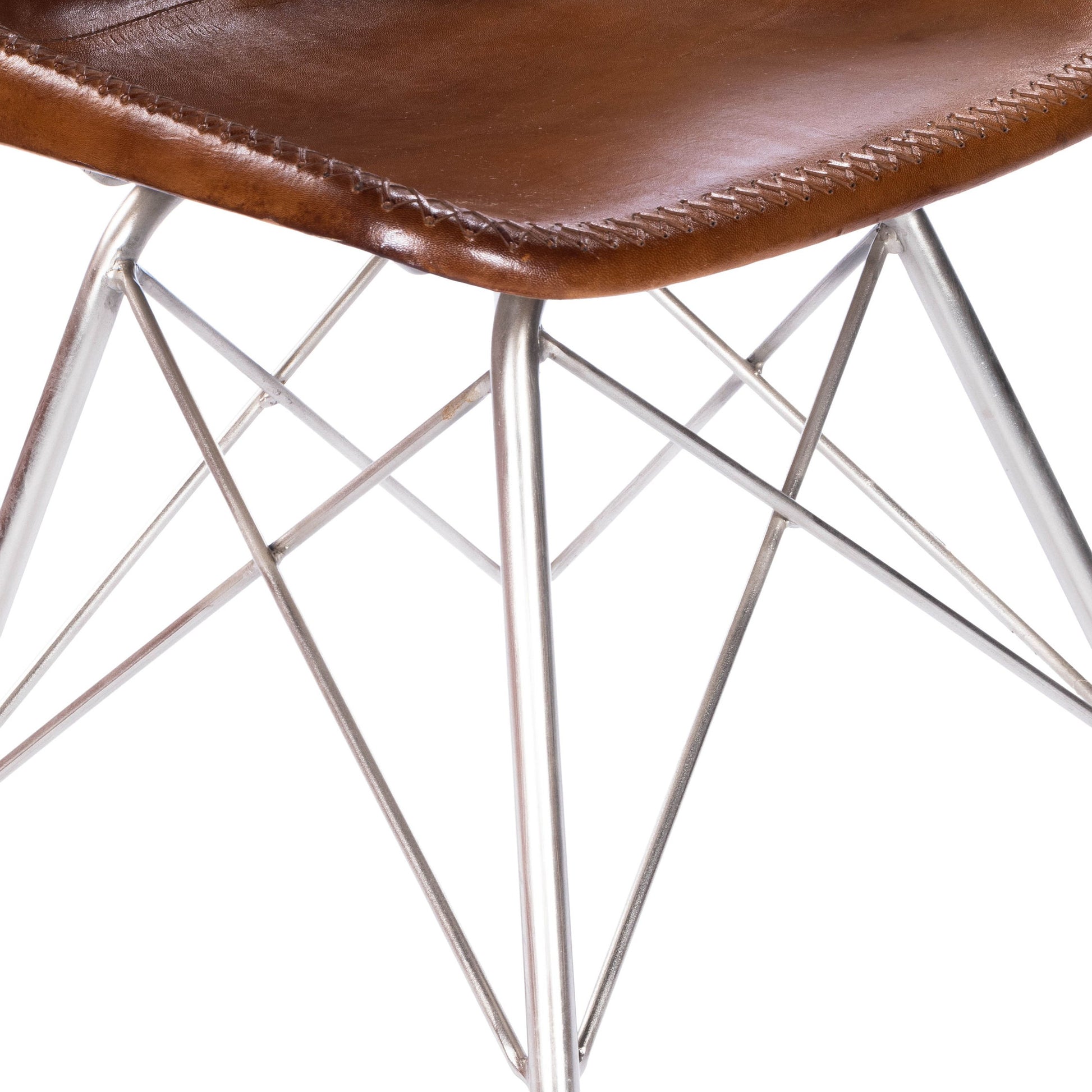 Inland Side Chair by Butler Specialty Company. Made from leather, iron in a traditional style.