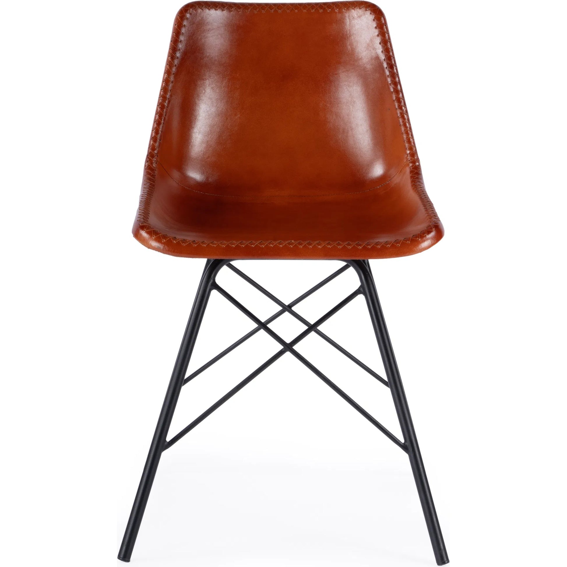 Inland Side Chair by Butler Specialty Company. Made from leather, iron in a traditional style.
