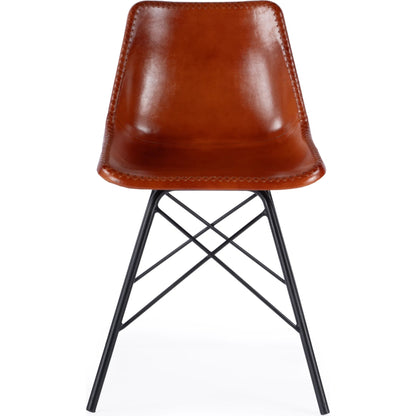 Inland Side Chair by Butler Specialty Company. Made from leather, iron in a traditional style.