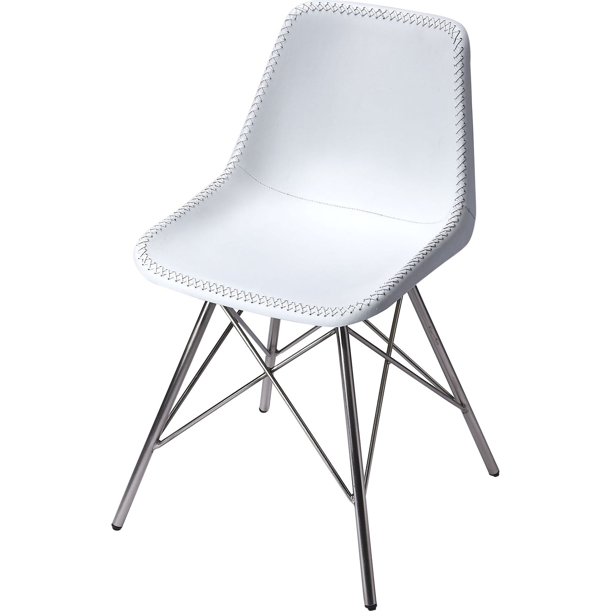 Inland Side Chair by Butler Specialty Company. Made from leather, iron in a traditional style.