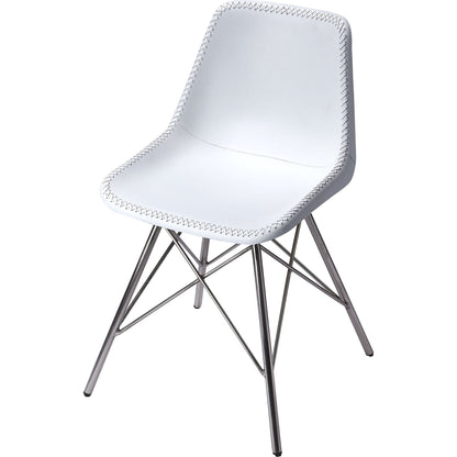 Inland Side Chair by Butler Specialty Company. Made from leather, iron in a traditional style.