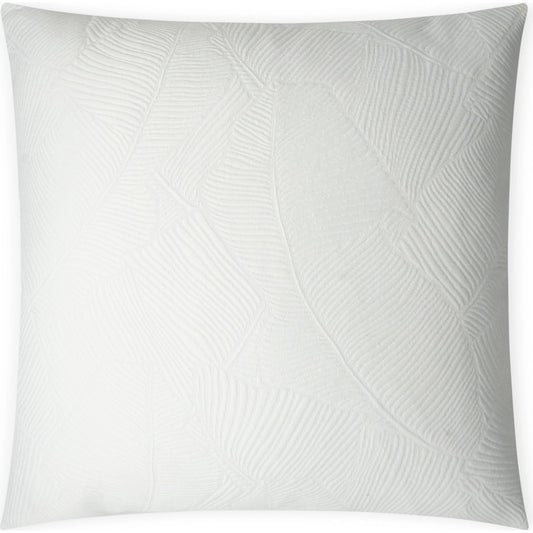 Doheny Pillow by DV Kap Home in white. Made from 30% polyester, 70%cotton in a modern style.