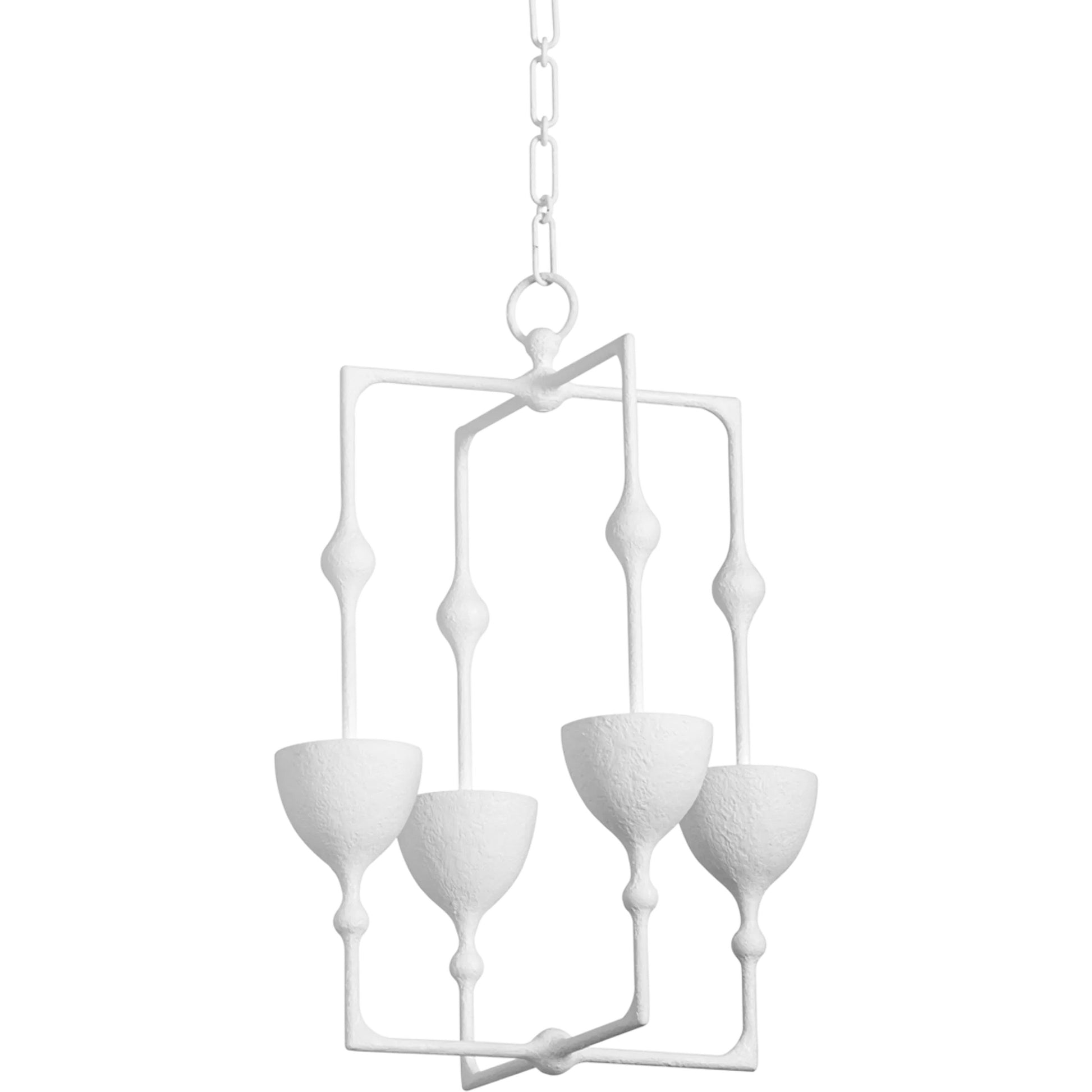 Antalya Lantern by Corbett. Made from iron in a transitional style.